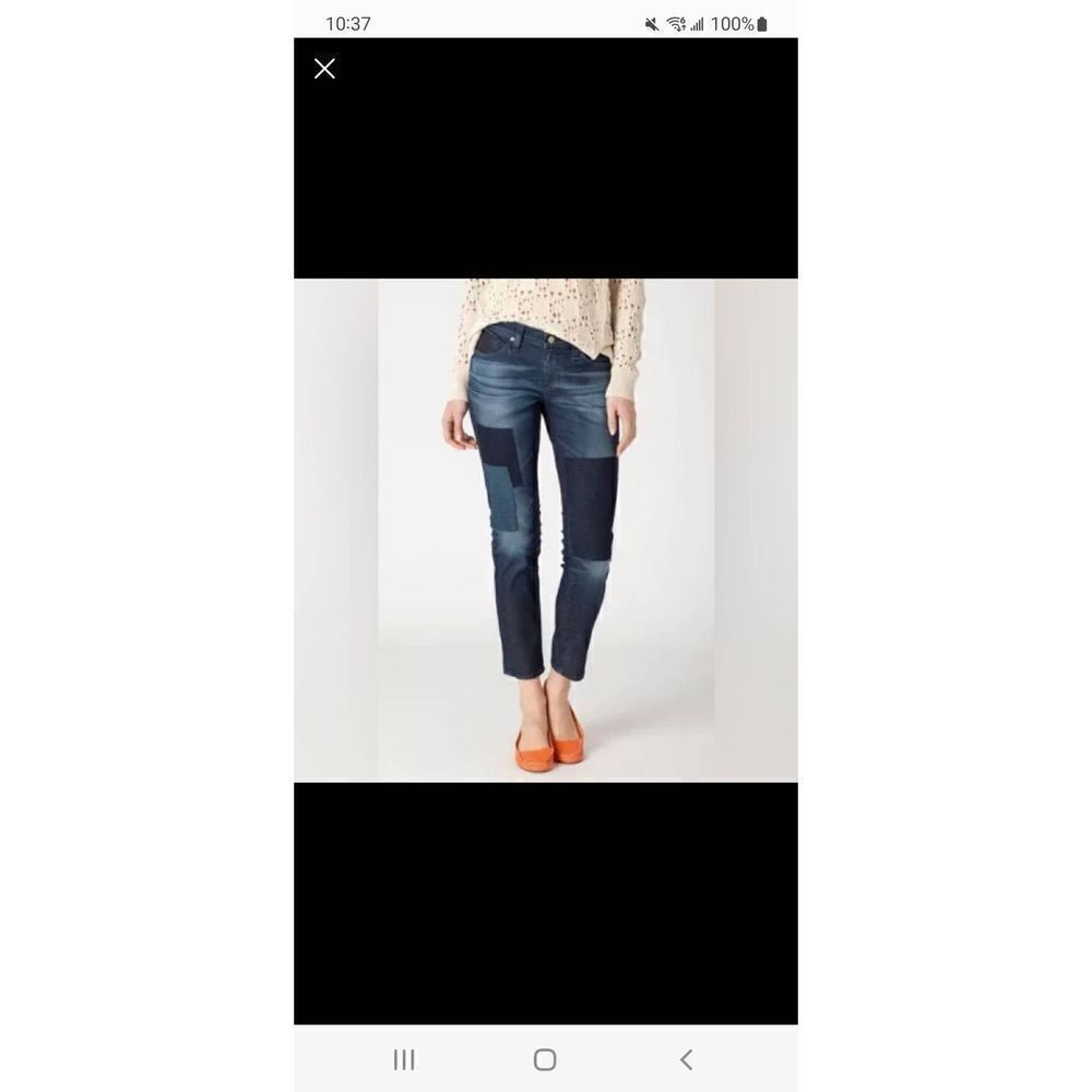Ag Adriano Stevie ankle slim straight ankle patch jeans sz 27R